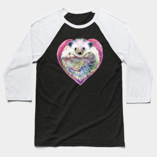 HedgeHog Heart by Michelle Scott of dotsofpaint studios Baseball T-Shirt